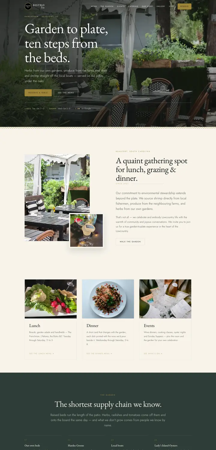 The Bistro Ten website